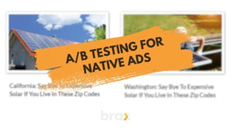 A/B Testing for Native Ads: Finding the Perfect Ad (Part 1)